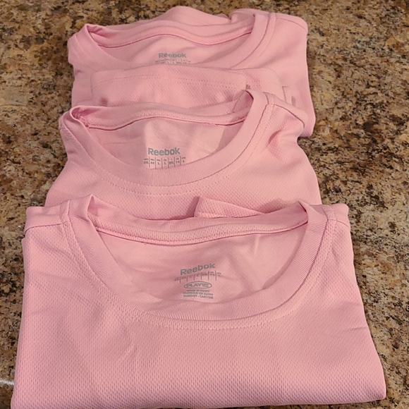 Reebok Play Dry (3) Girls L Pink SS Shirt NWT - Picture 10 of 12